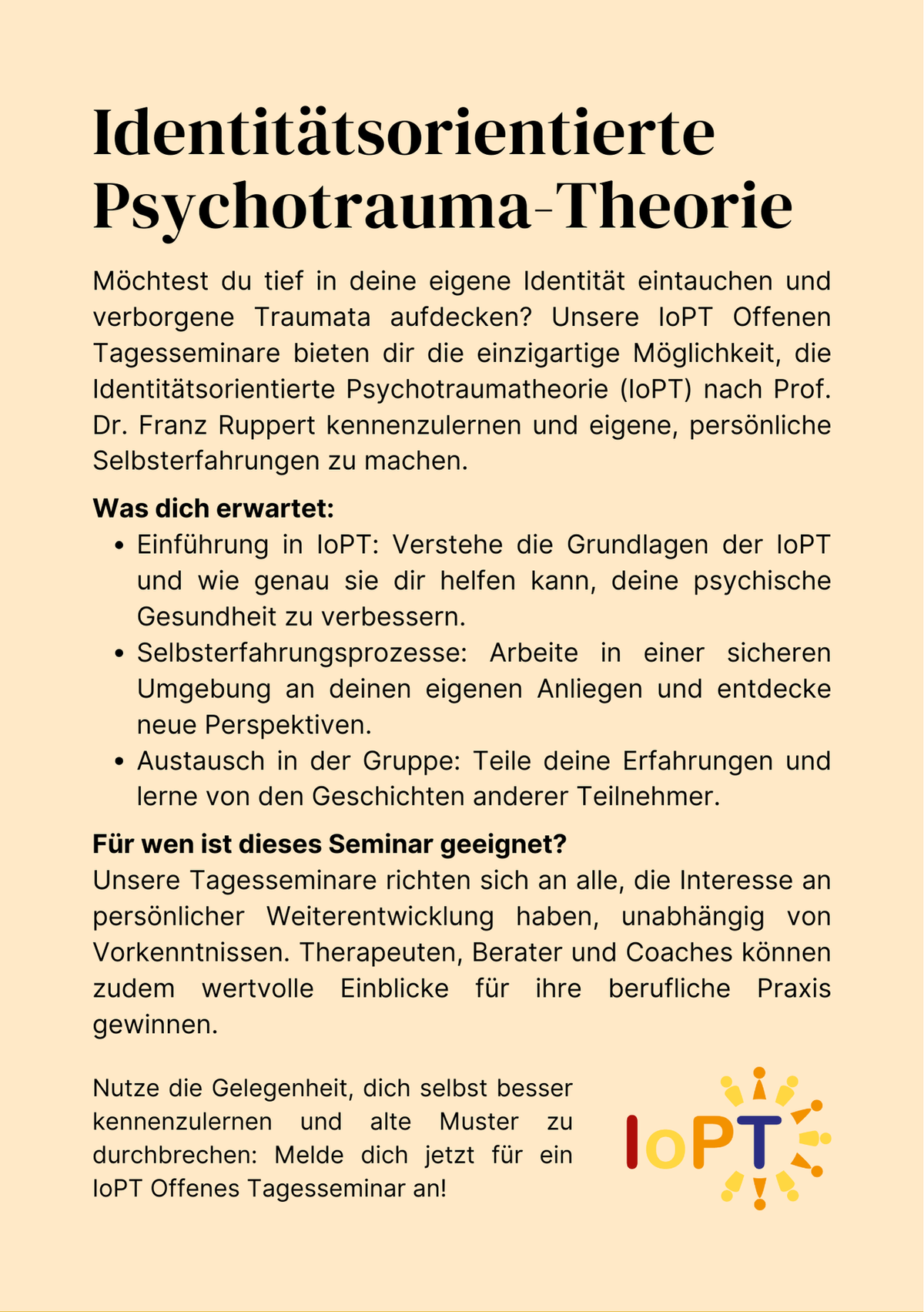 IoPT Offenes Tagesseminar